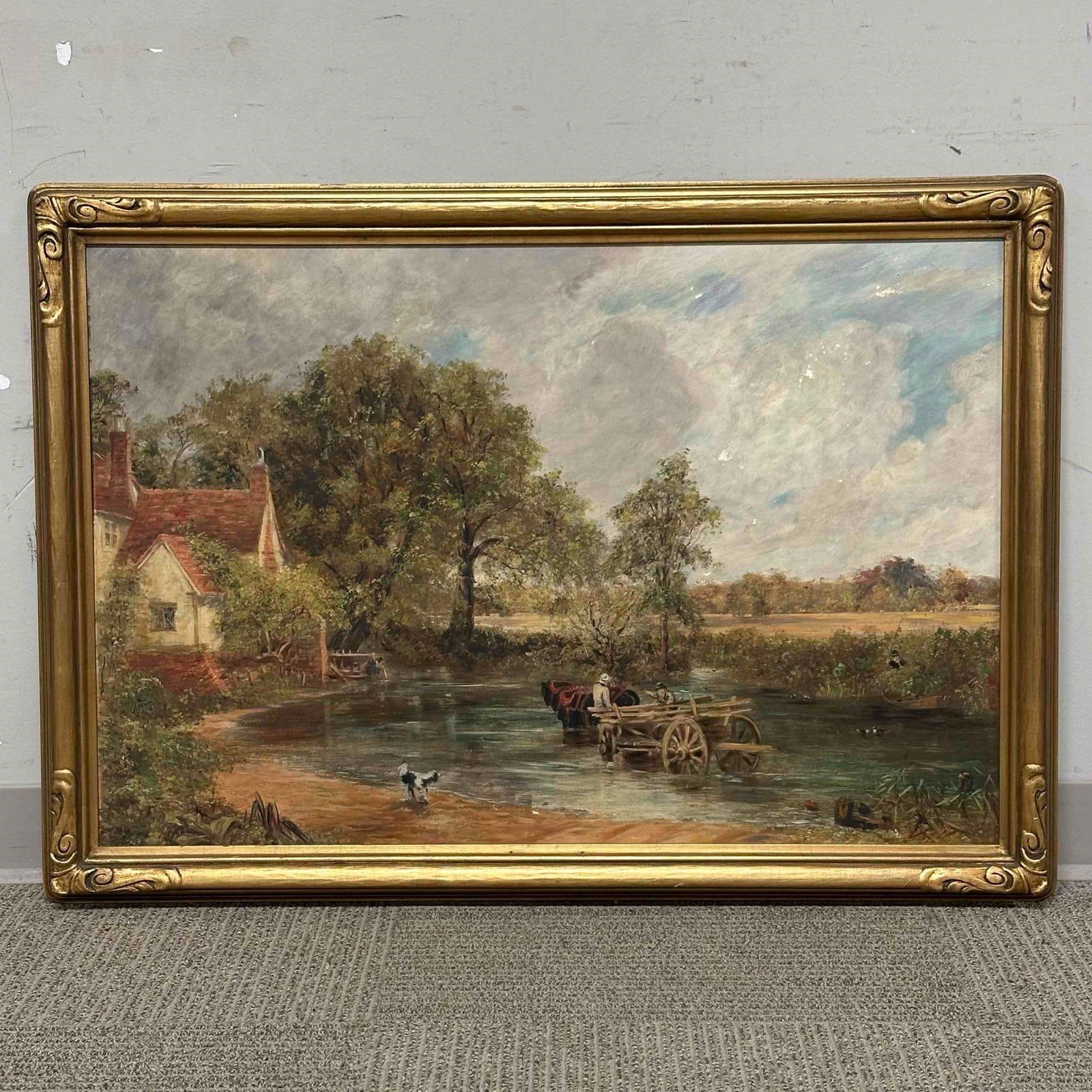 Artwork by John Constable, The Hay Wain, Made of Oil On Board