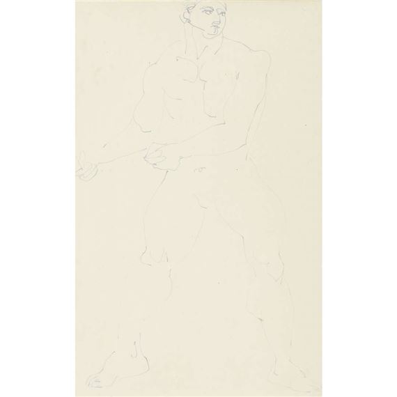 STANDING MALE NUDE - Henri Gaudier-Brzeska