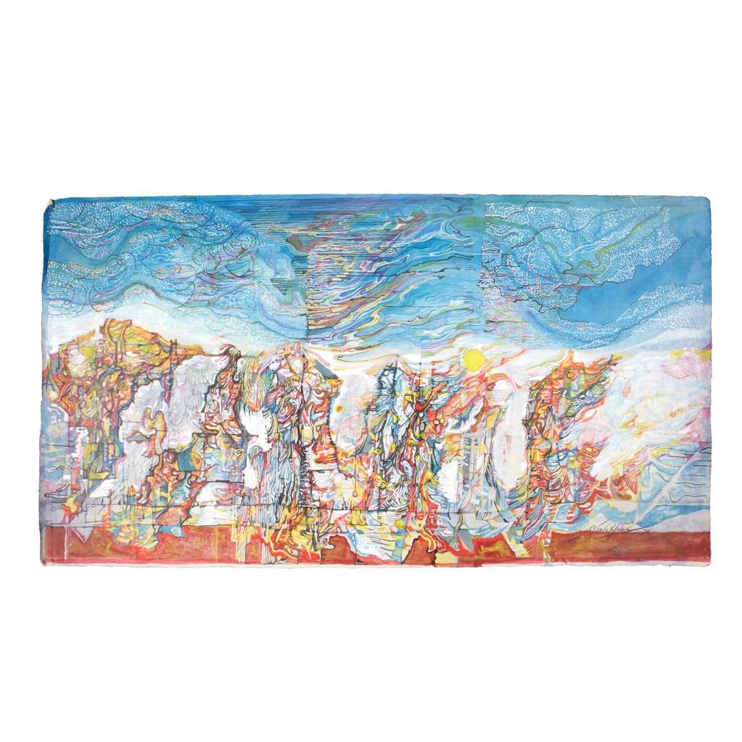 Artwork by Leslie Hurry, SIX LANDSCAPES, Made of Pen, Ink And Watercolour On Paper