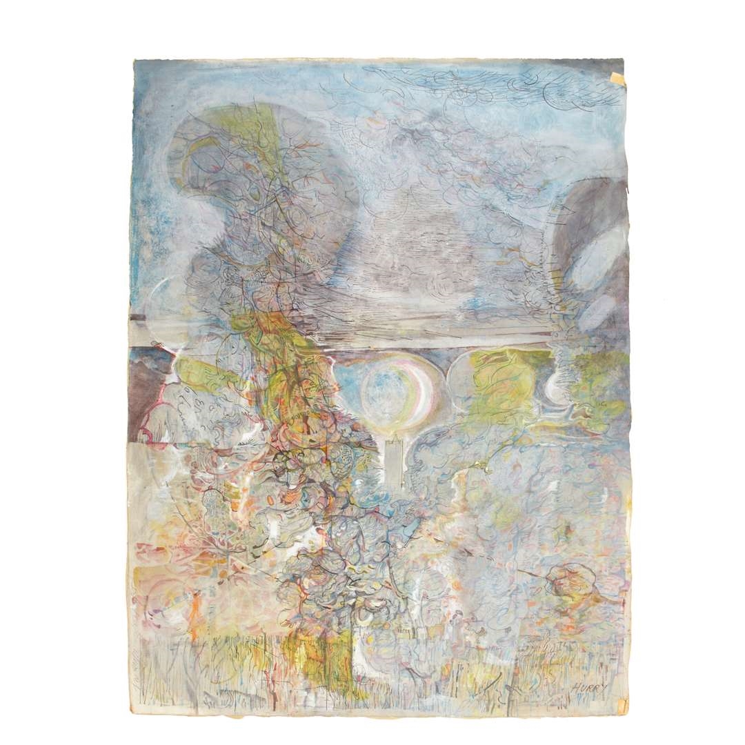 Artwork by Leslie Hurry, SIX LANDSCAPES, Made of Pen, Ink And Watercolour On Paper