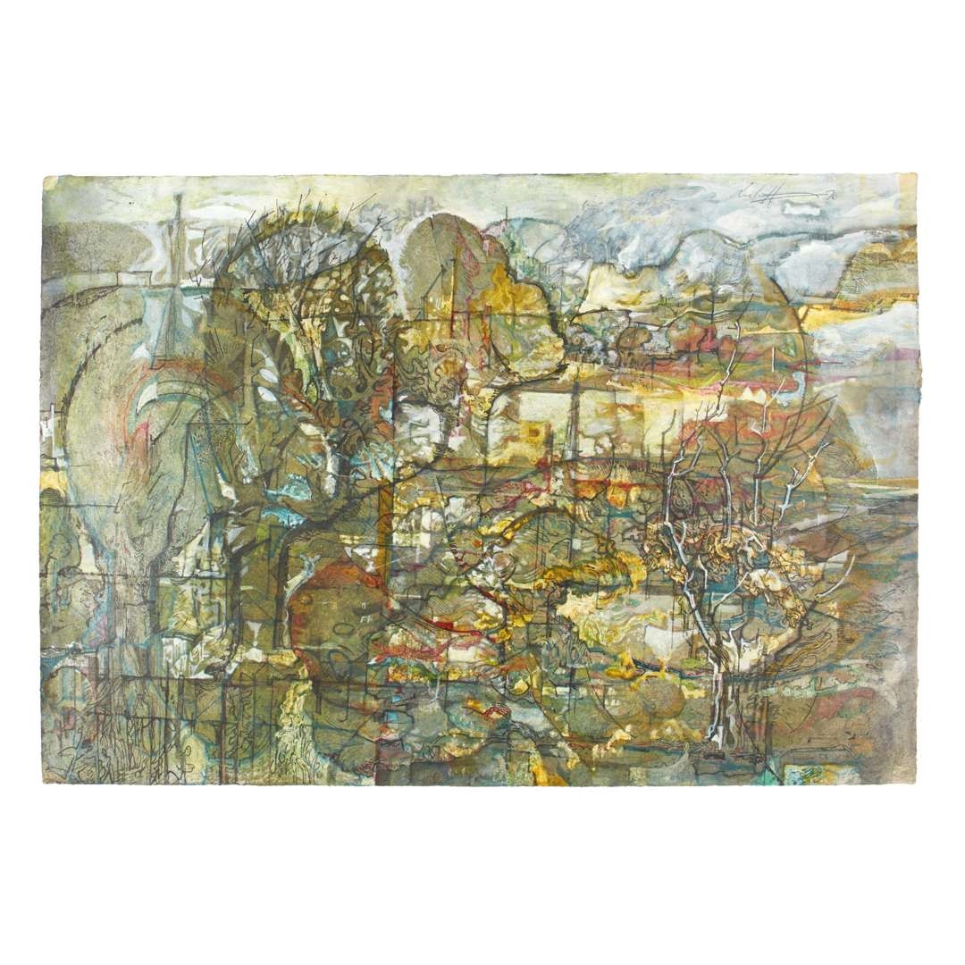Artwork by Leslie Hurry, SIX LANDSCAPES, Made of Pen, Ink And Watercolour On Paper