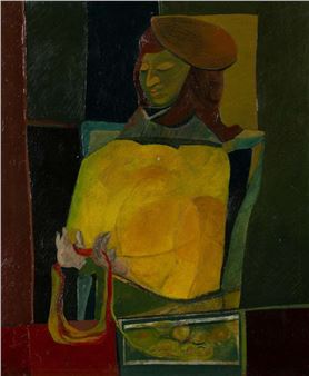 WOMAN WINDING WOOL - Robert Colquhoun