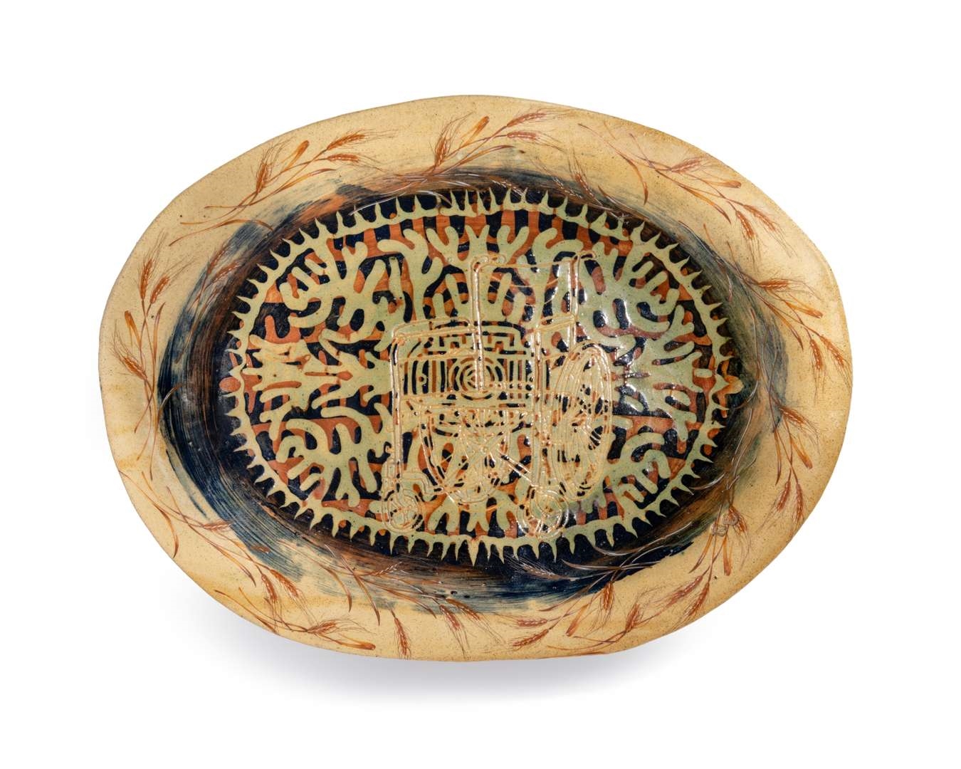 Artwork by Grayson Perry, OVAL DISH, Made of Modern Made
