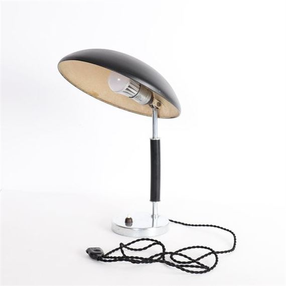 BLACK TABLE LAMP MODEL "6994 by Harald Notini, circa 1930