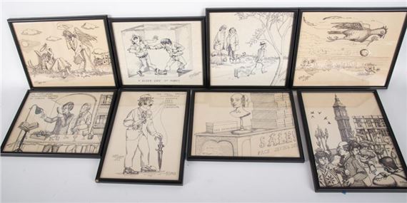 Eight Cartoons - Robert O. Biggs