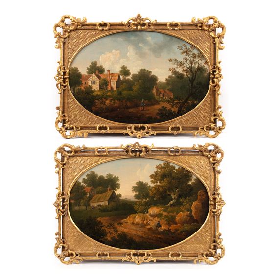 Landscapes with cottages - Arthur Nelson