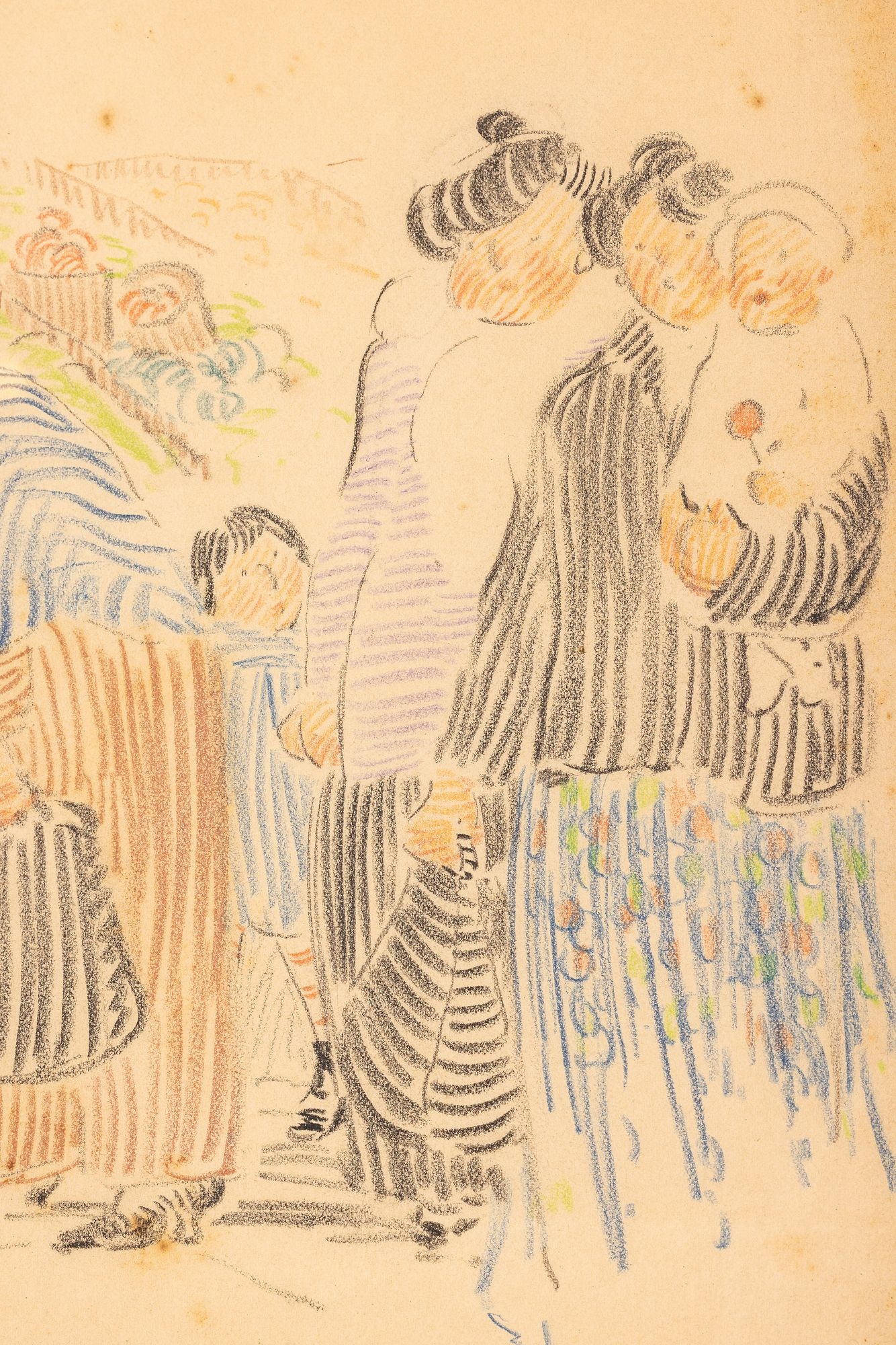 Artwork by Margaret Summer Gamble, Two Works, Made of Colored Pencil On Paper