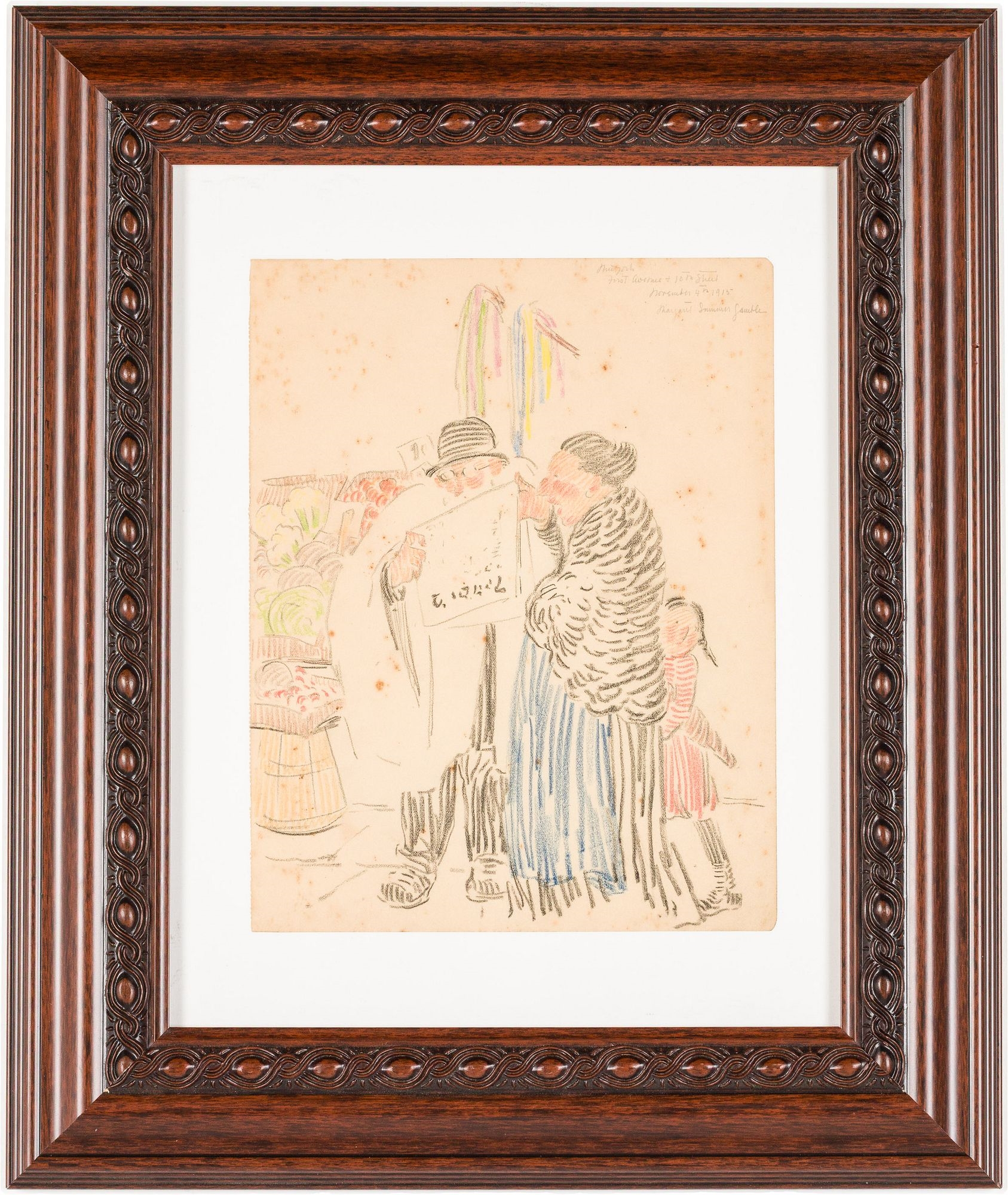 Artwork by Margaret Summer Gamble, Two Works, Made of Colored Pencil On Paper