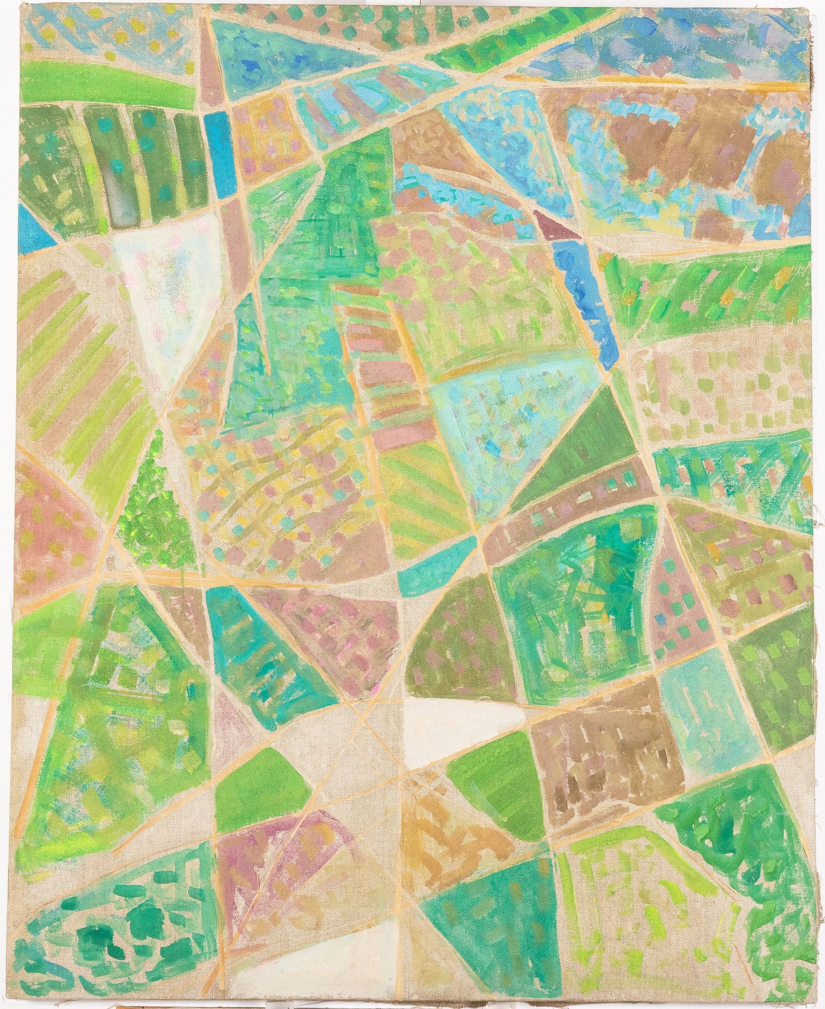 Russian School, 20th Century | Abstract in Green (1989) | MutualArt