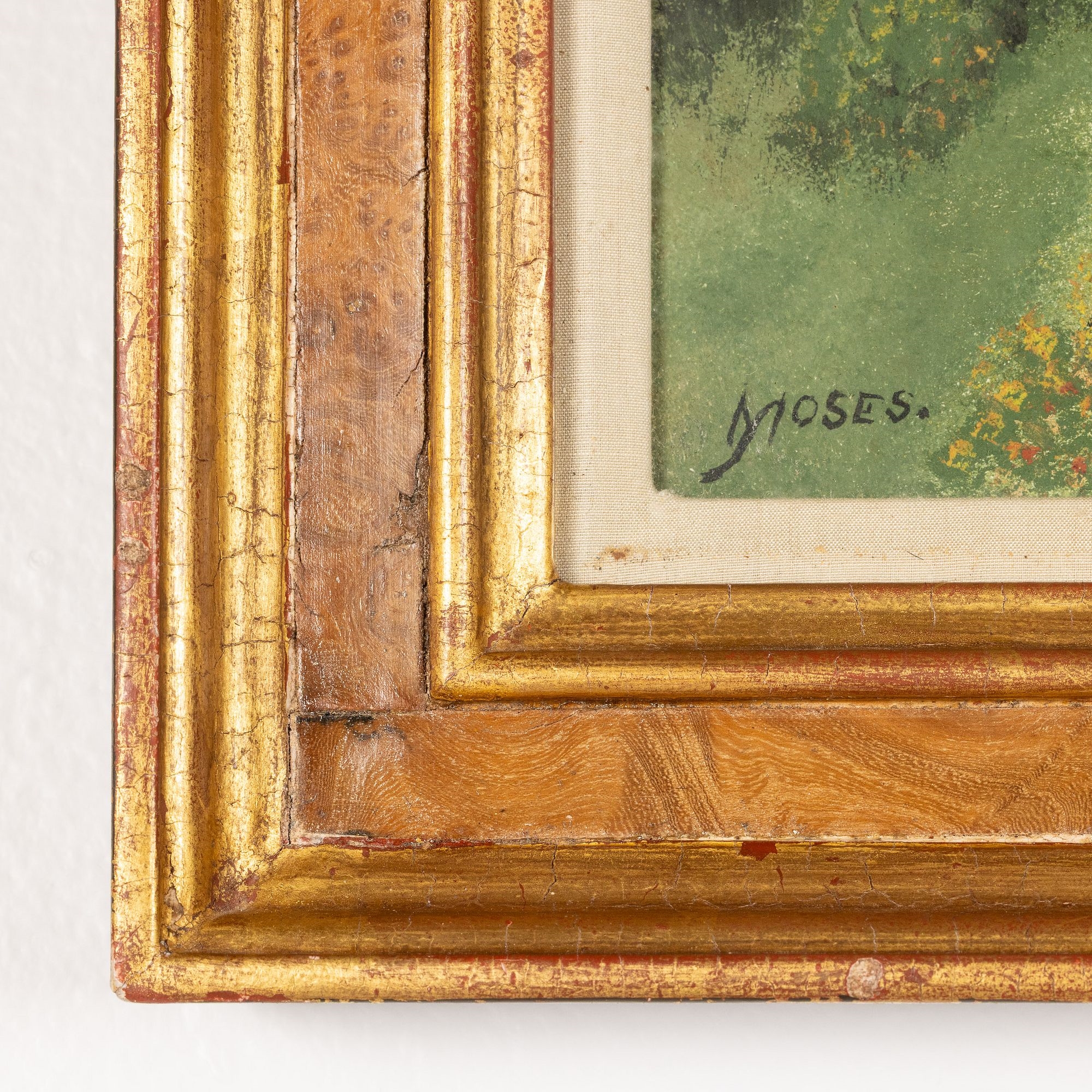 Artwork by Grandma Moses, The Country Road, Made of Oil On Masonite