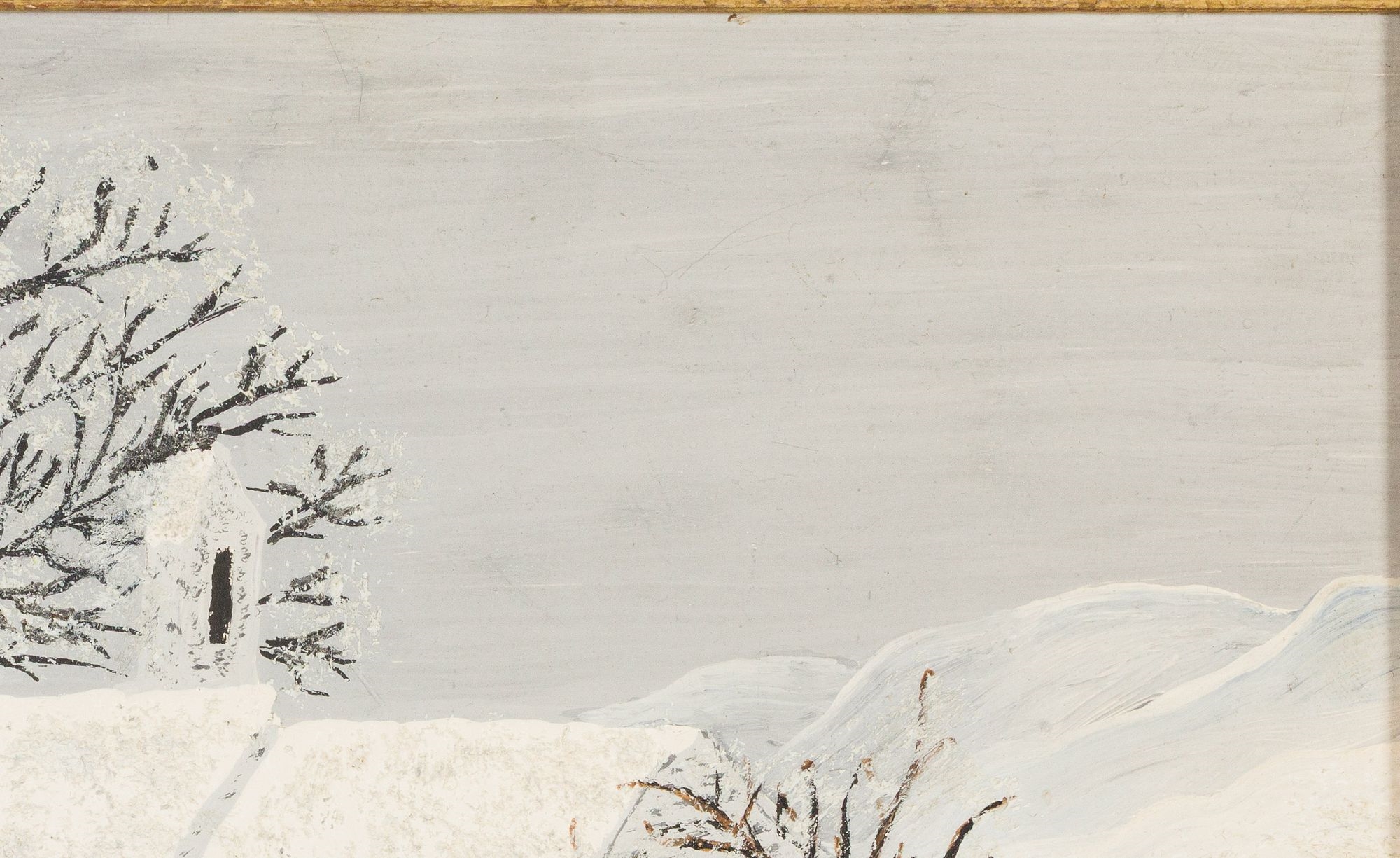 Artwork by Grandma Moses, No Game, Made of Oil On Masonite