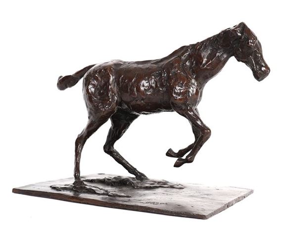 CHEVAL S'ENLEVANT À L'OBSTACLE by Edgar Degas