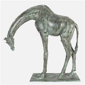 GRANDE GIRAFFE, TÃTE BASSE - Rembrandt Bugatti