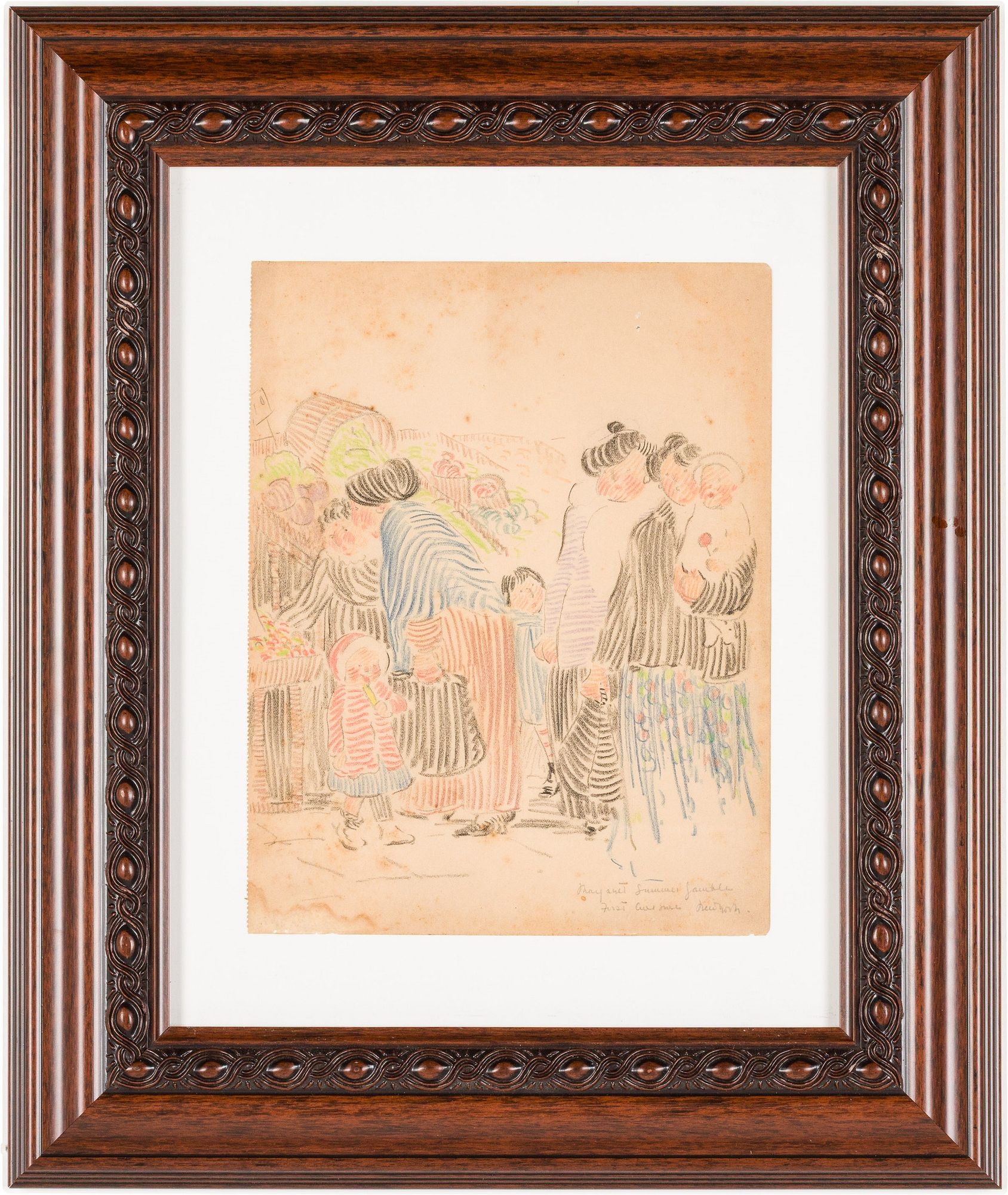 Artwork by Margaret Summer Gamble, Two Works, Made of Colored Pencil On Paper