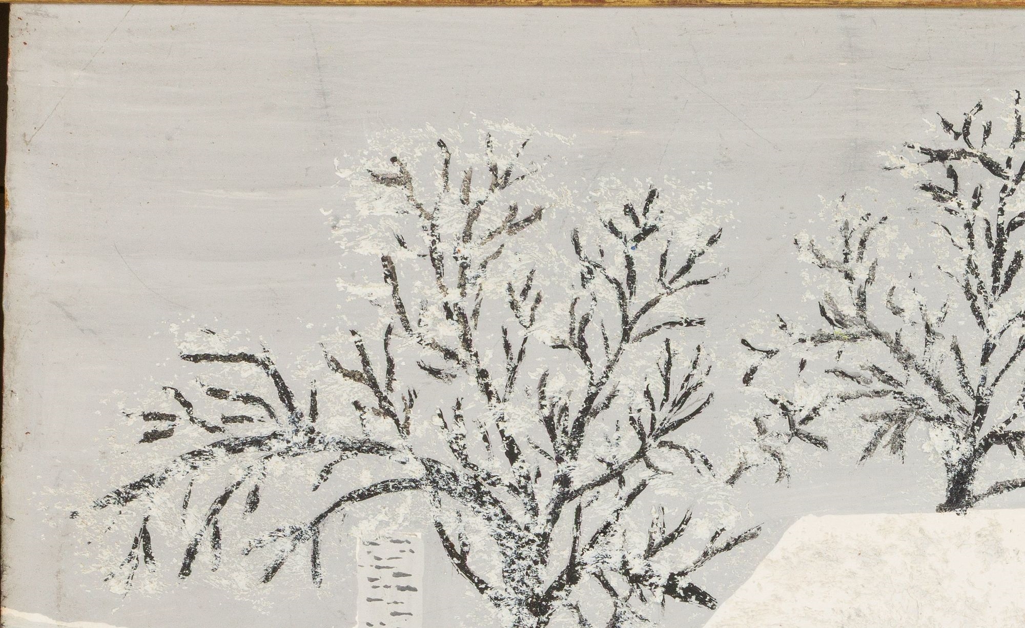 Artwork by Grandma Moses, No Game, Made of Oil On Masonite