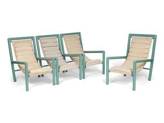 A Set of Four Robert Mallet-Stevens Deck Chairs - Robert Mallet-Stevens