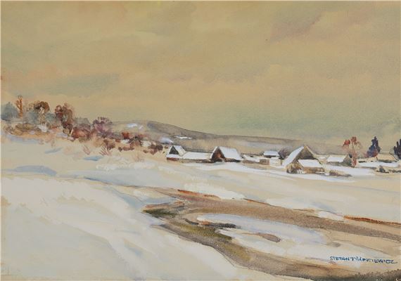 PEJZAŻ ZIMOWY - Stefan Filipkiewicz