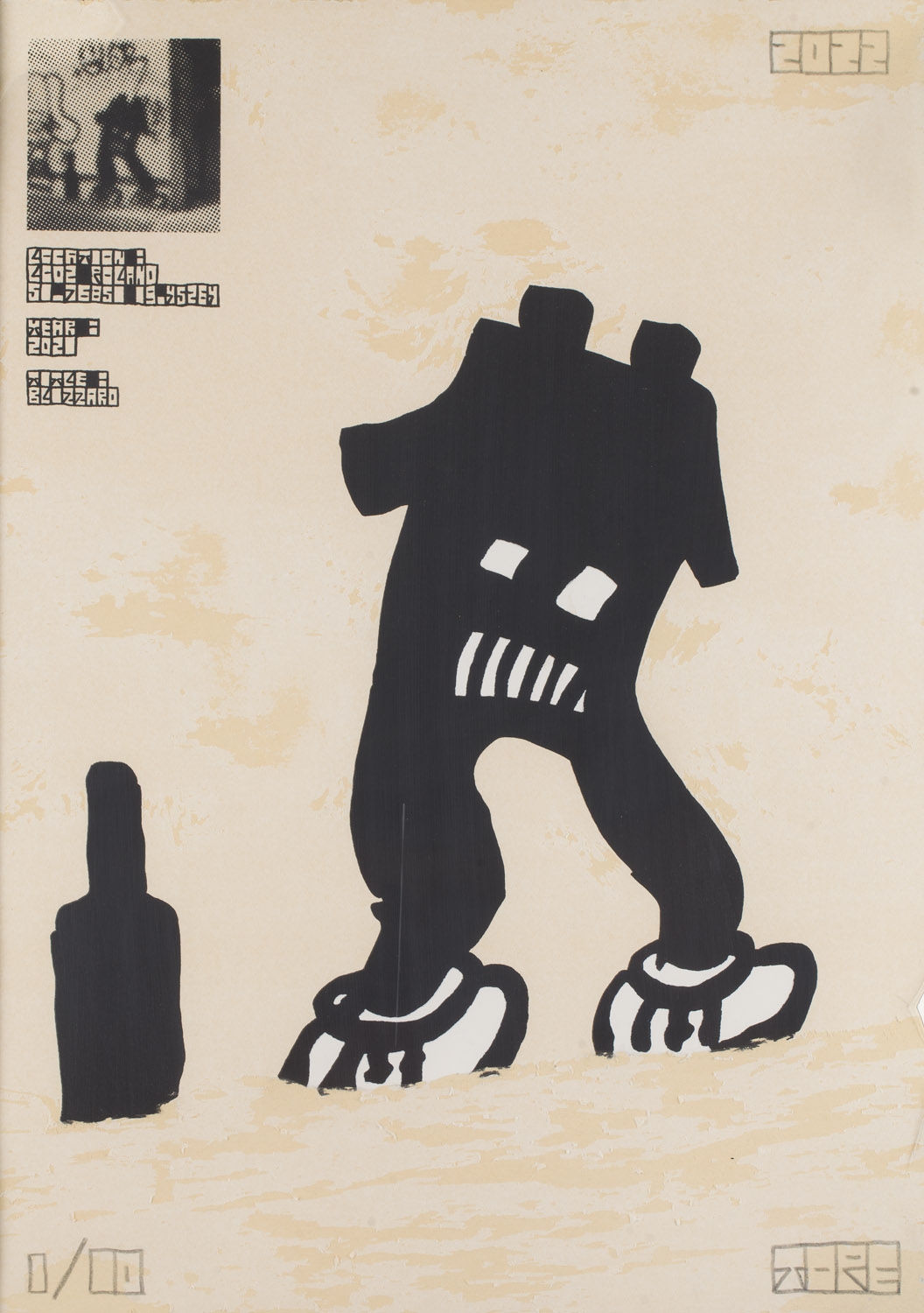 Artwork by Tope, Sztuka Współczesna. Urban Art, Made of Sitodruk, Technika Własna/Papier