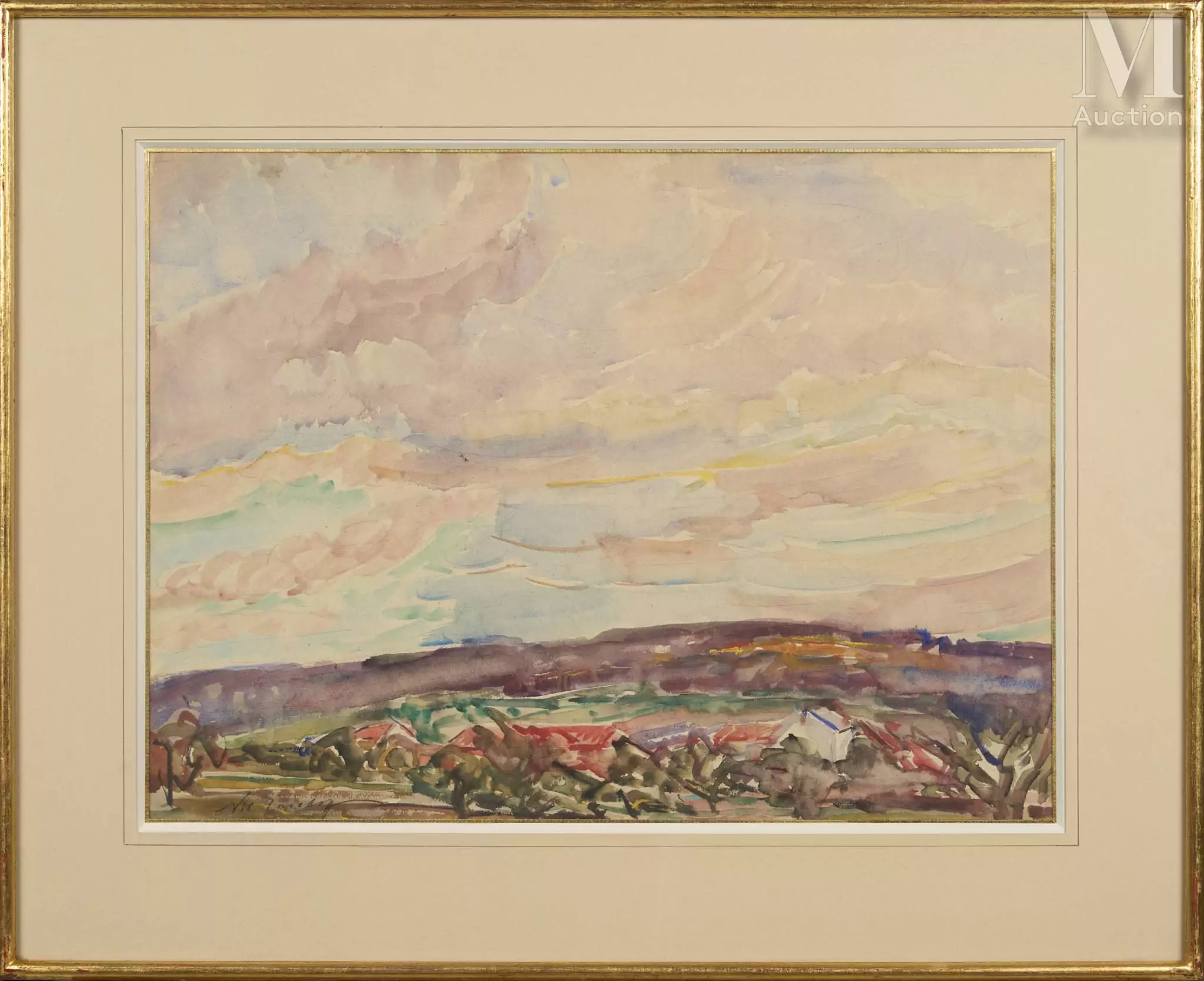 Artwork by Nikolai Alexandrovich Tarkhoff, Campagne d'Orsay, Made of Mixed media on paper