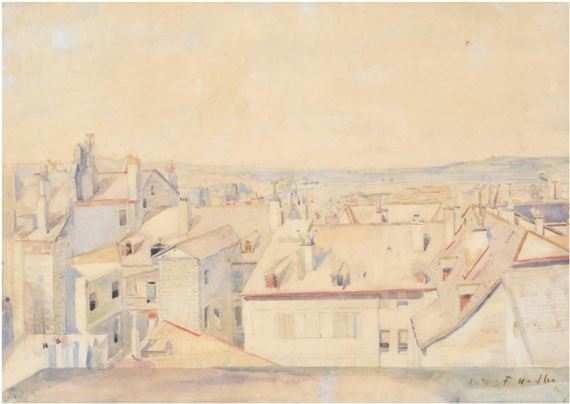 Vue de l'atelier - Ferdinand Hodler