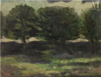 Paysage aux arbres - David Azuz