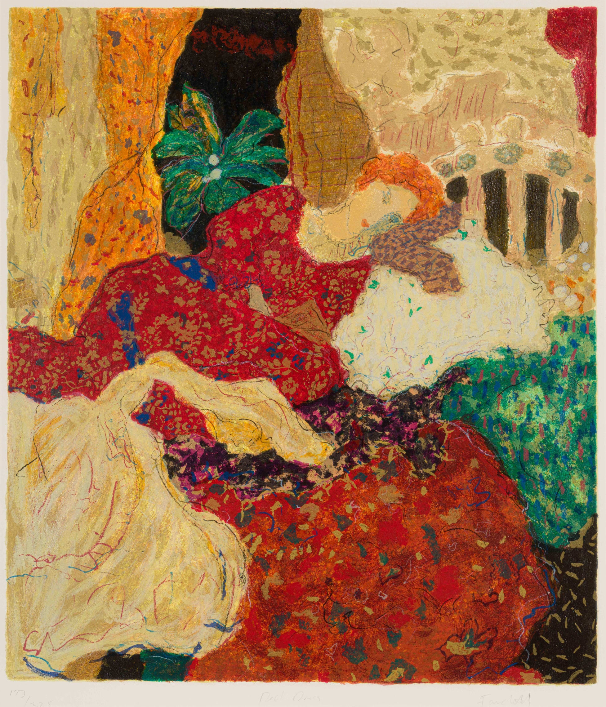 ロイ・フェアチャイルド・ウダード画集　Roy Fairchild-Woodard Roy Fairchild Woodard Embellished Serigraph On Canvas Signed