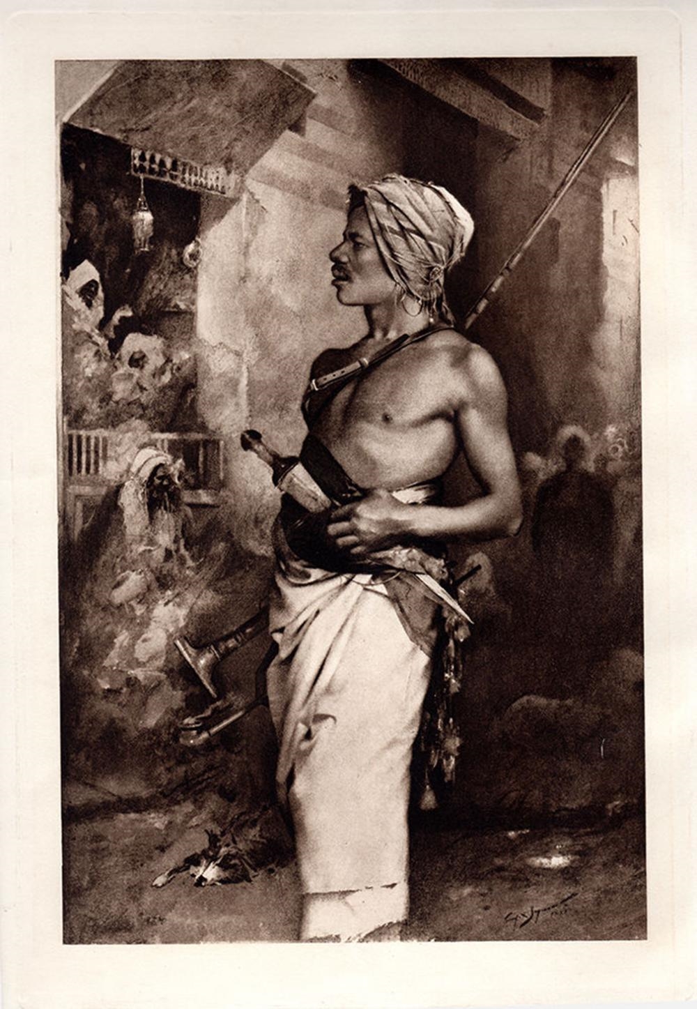 Artwork by George L. Seymour, Desert-Born, Made of Heliogravure On Thick Wove Paper