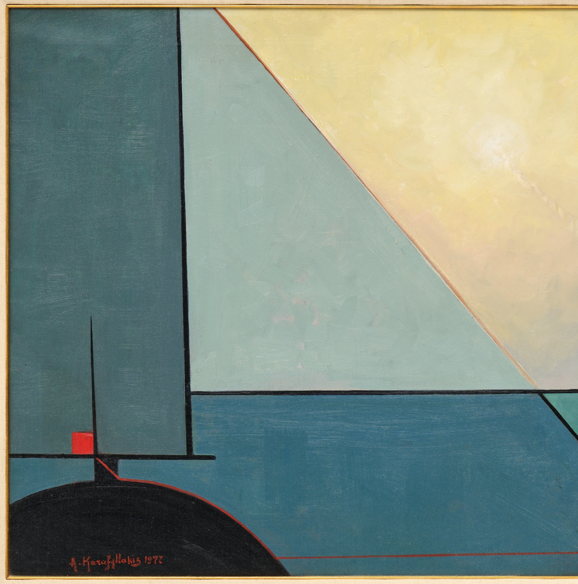 Artwork by Antonis Karafyllakis, Through the Shadows to the Light, Made of Oil On Canvas