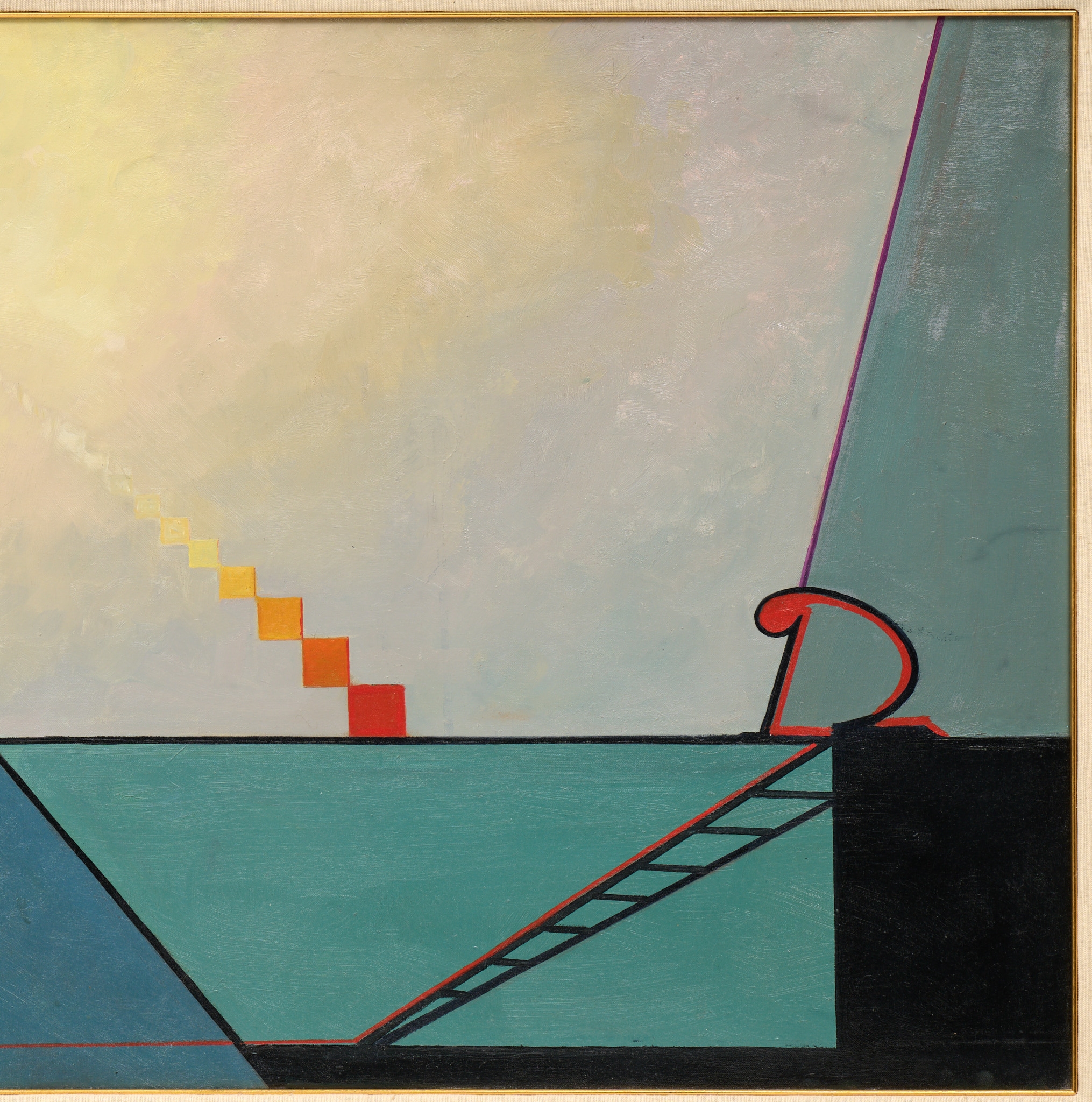 Artwork by Antonis Karafyllakis, Through the Shadows to the Light, Made of Oil On Canvas