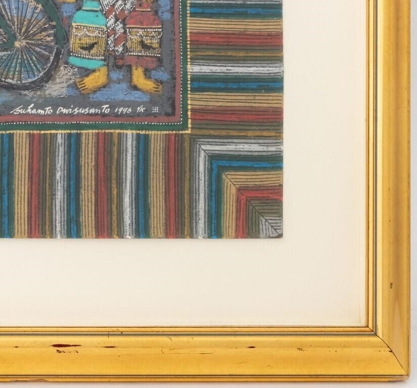 Artwork by Sukamto Dwi Susanto, Market Scene, Made of Gouache On Paper