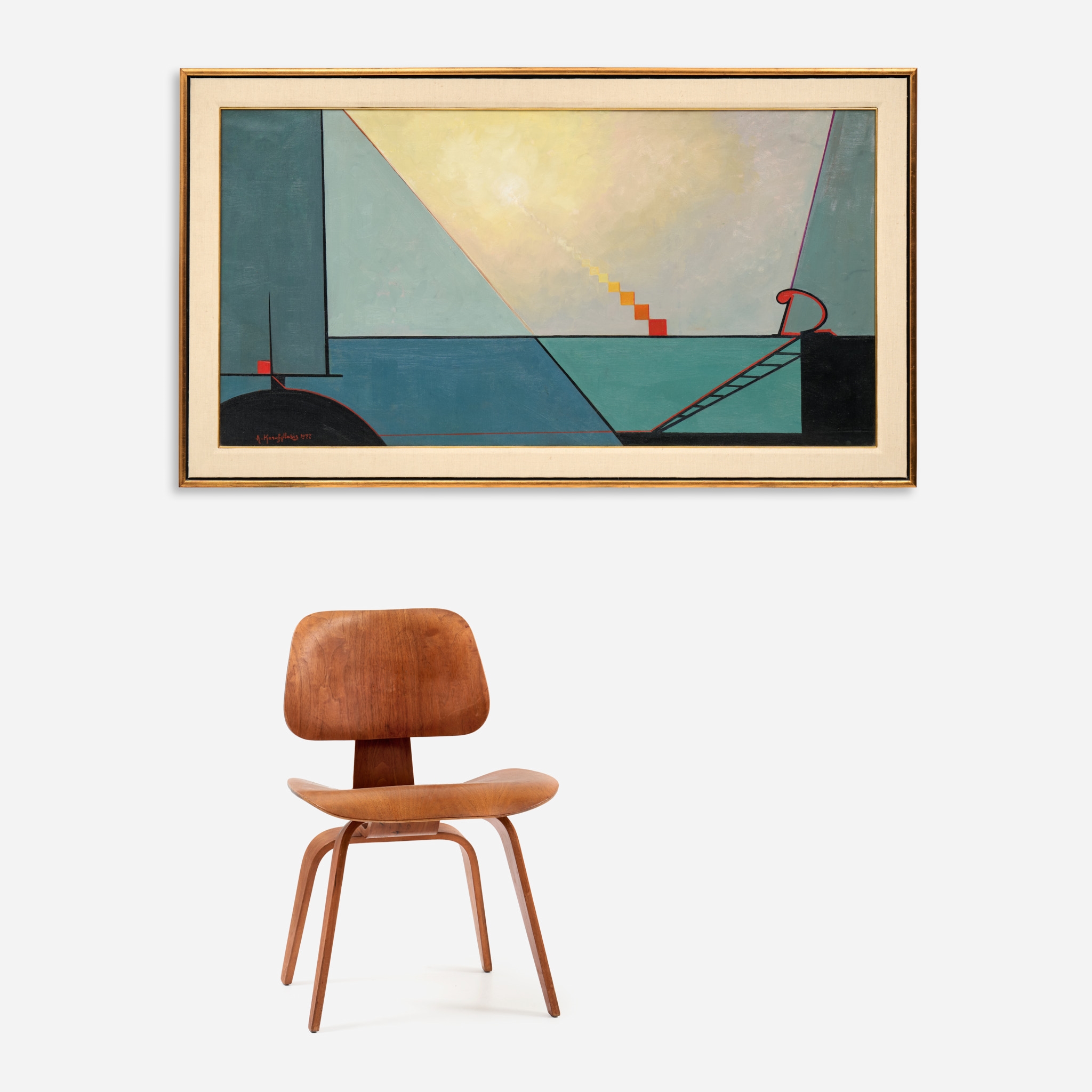 Artwork by Antonis Karafyllakis, Through the Shadows to the Light, Made of Oil On Canvas