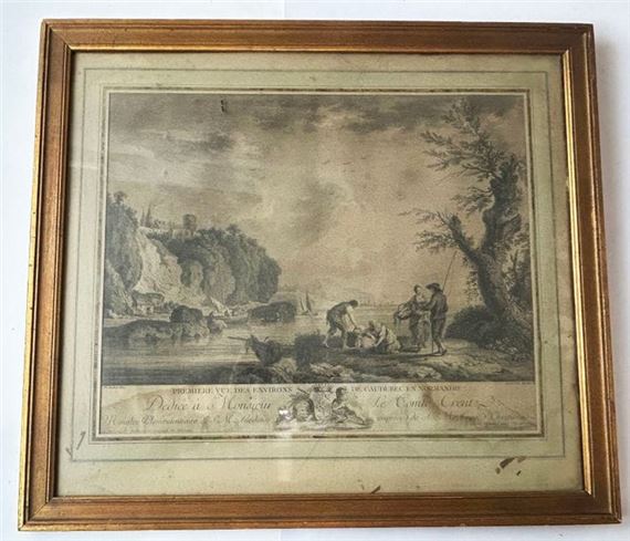 First view of the surroundings of Caudebec in Normandy - Jacob Philippe Hackert