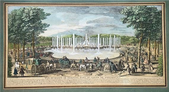 Jacques Rigaud | Vue du bassin de Neptune dans le jardin de Versailles ...