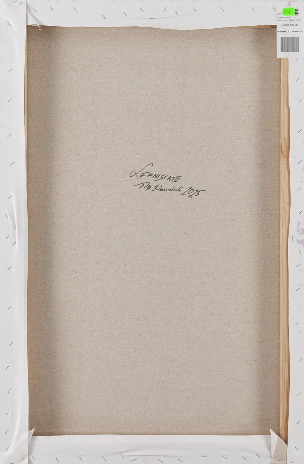 Artwork by Filip Dawidowski, Lemniscate, Made of acrylic/canvas