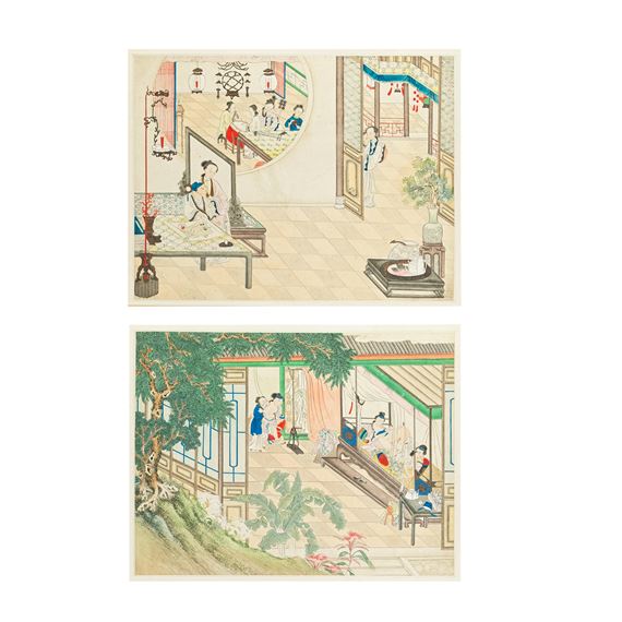 Erotic Scenes - Chinese School, 19th Century