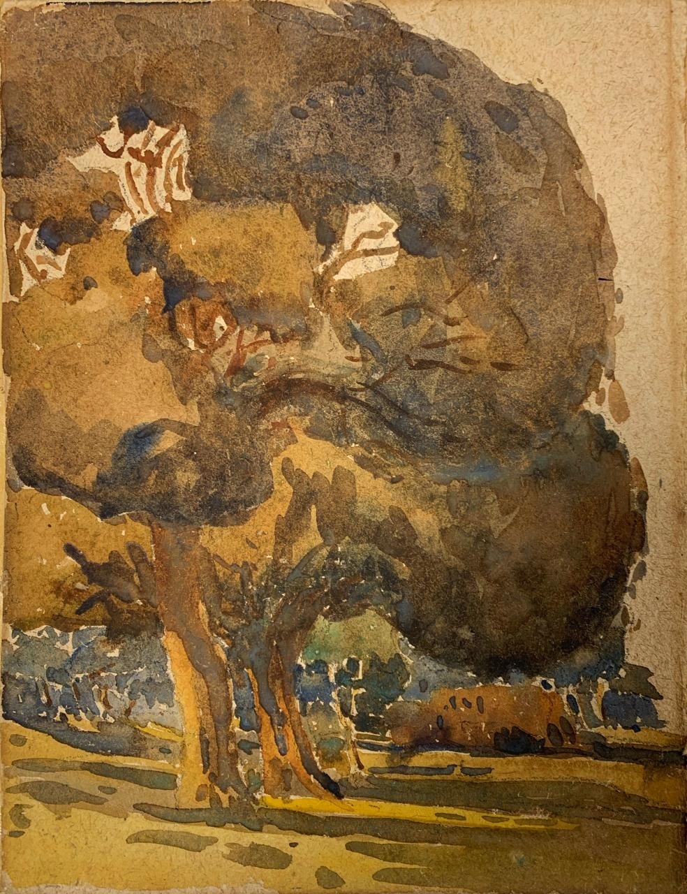 Artwork by Clément Sénèque, TREE, Made of Watercolour On Paper