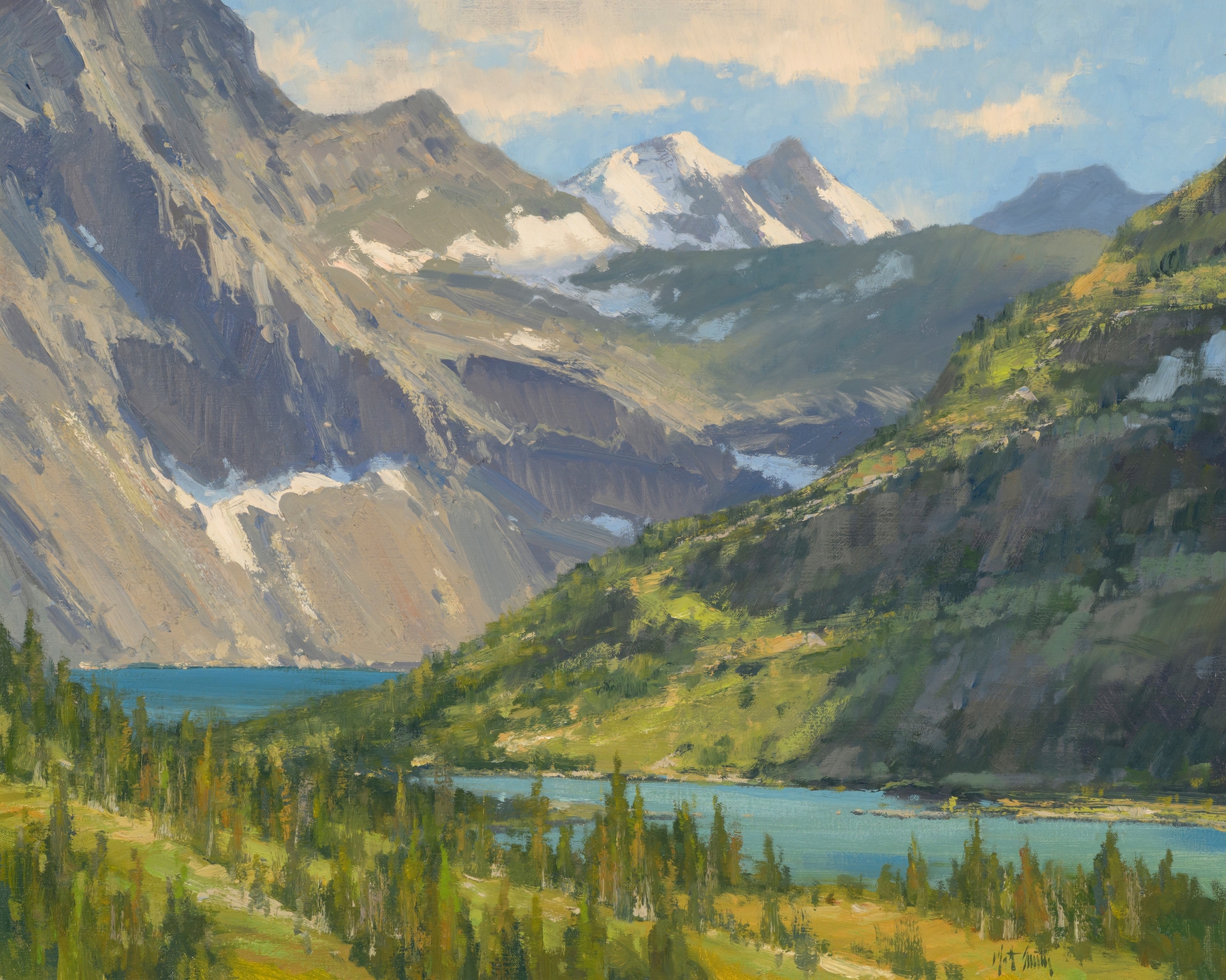 Artwork by Matt Read Smith, Hidden Lake, Made of Oil On Canvas