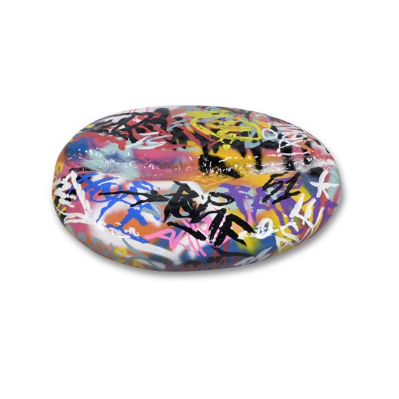 A BULL & STEIN GRAFFITI COFFEE BEAN GARDEN SCULPTURE by Bruno Silva