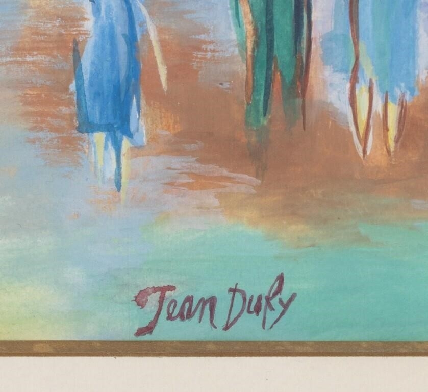 Artwork by Jean Dufy, Place de la Concorde Scene, Made of Watercolor On Paper