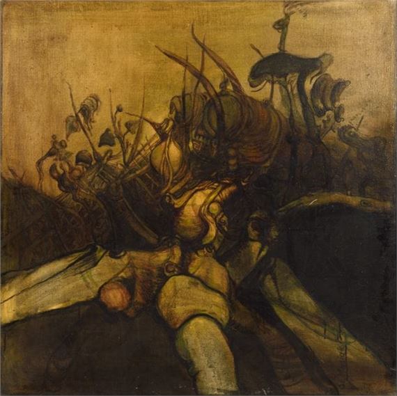 Fragment of a landscape by Stanisław Masiak