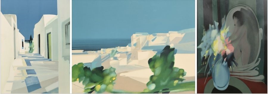 Artwork by Alfred Defossez, Three compositions, Made of Three Color Serigraphs On Paper