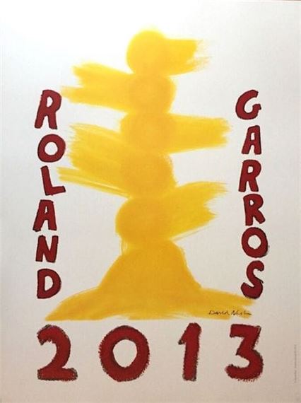 Original Rolland Garros 2013 poster - David Nash