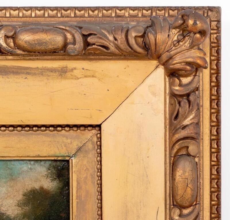 Artwork by American School, 19th Century, Collecting Firewood, Made of Oil On Canvas