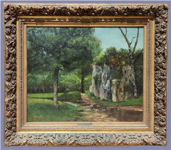 Bord de rivière - Gustave Courbet