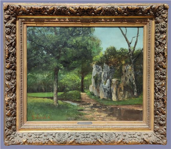 Bord de rivière - Gustave Courbet