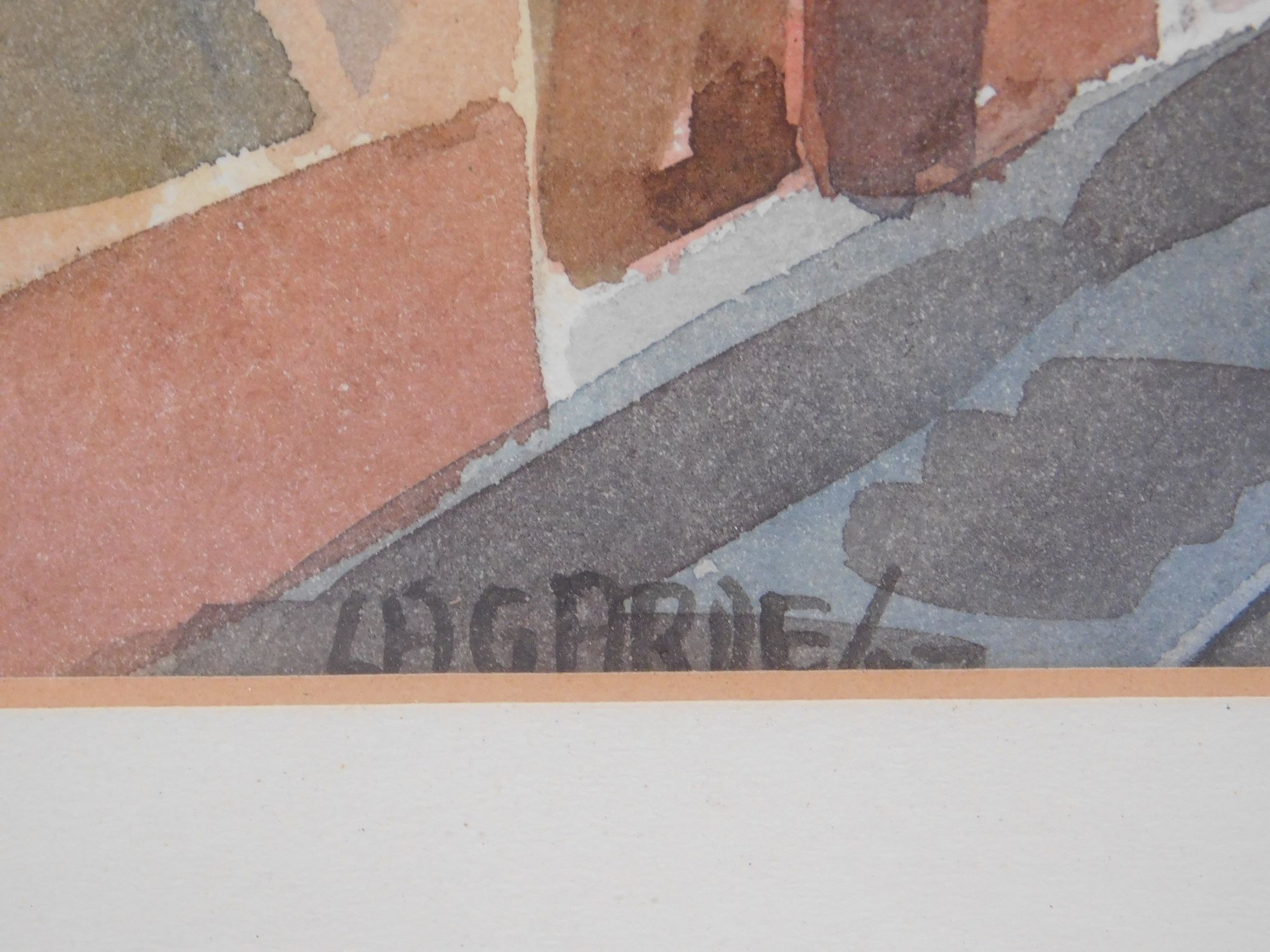 Artwork by Christian Lagarde, South American Town, Made of Watercolor On Paper