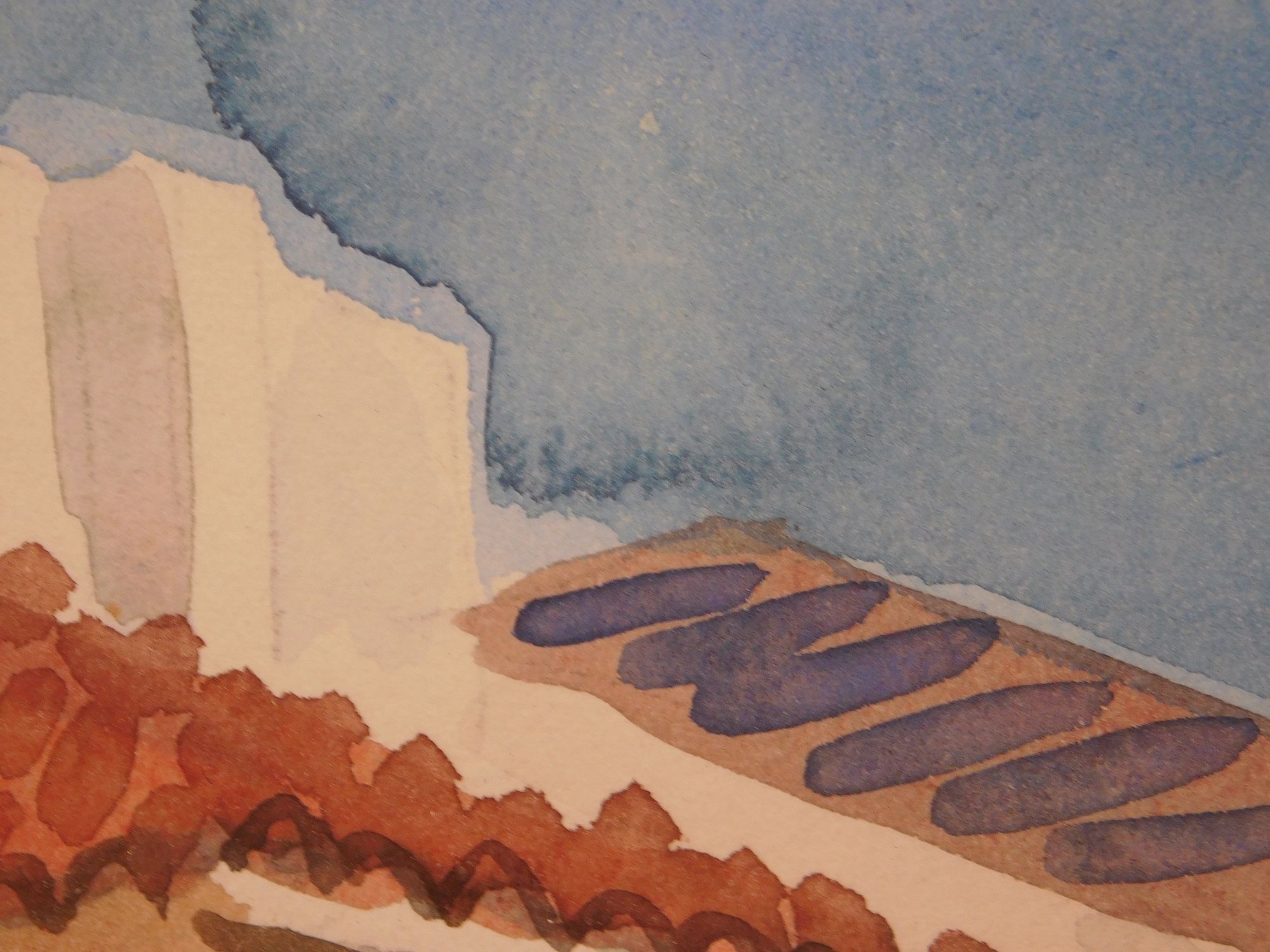 Artwork by Christian Lagarde, South American Town, Made of Watercolor On Paper