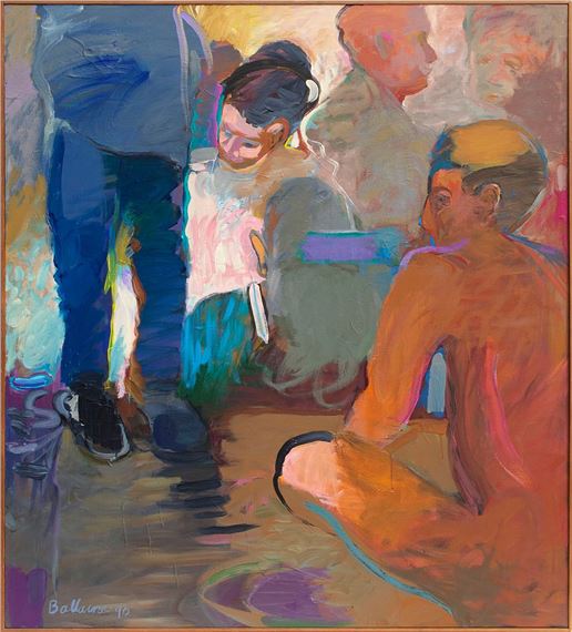 Jerrold Ballaine | ENCROACHMENT, LIFE DRAWING CLASS (1990) | MutualArt