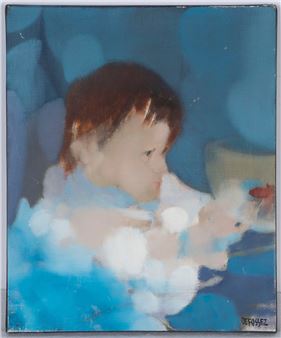 PORTRAIT DE GABRIELLE ENFANT - Alfred Defossez