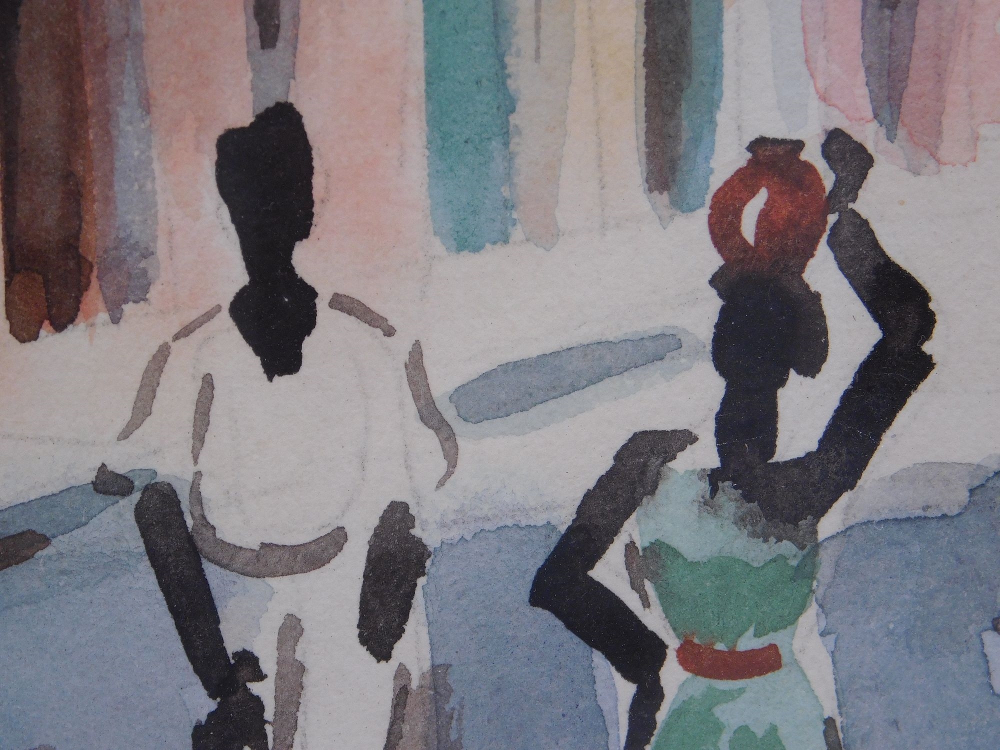 Artwork by Christian Lagarde, South American Town, Made of Watercolor On Paper